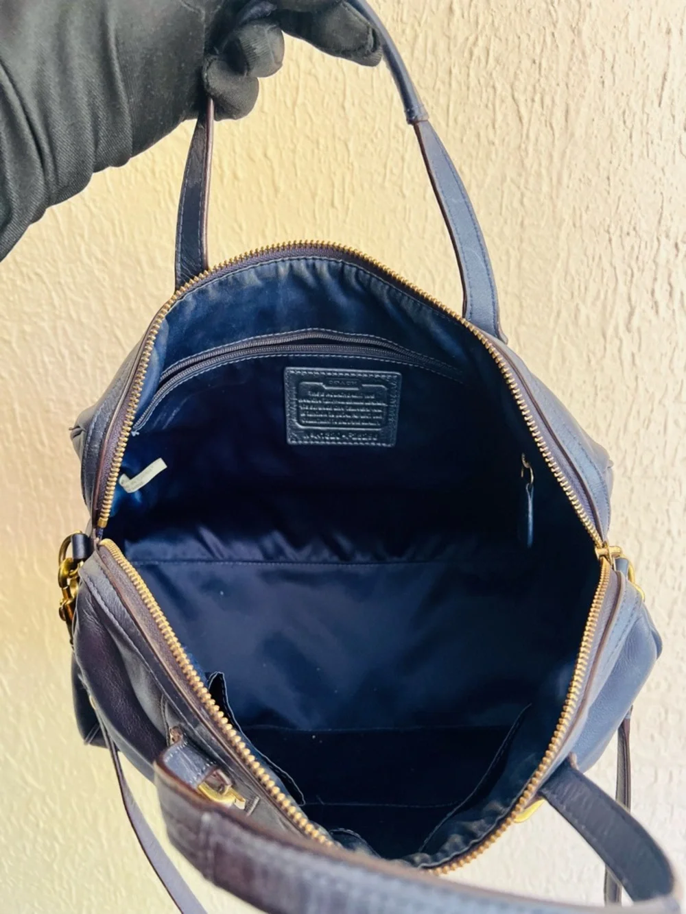 Coach Taylor Leather Satchel/Crossbody Bag - Picture 8 of 13